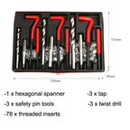 88 in 1 Car Screw Thread Repair Spark Plug Tapping Tool Tapper Tap Gripper Kit, 88 in 1
