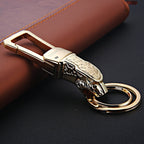 HONEST Metal Car Keychain Leopard Head Key Chain Pendant, Full Metal Basic Golden, Full Metal Basic Black Nickel, Full Metal Basic Bright Silver, Full Metal Upgrade Black, Full Metal Upgrade Gold, Full Metal Upgrade White