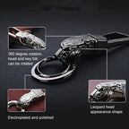 HONEST Metal Car Keychain Leopard Head Key Chain Pendant, Full Metal Basic Golden, Full Metal Basic Black Nickel, Full Metal Basic Bright Silver, Full Metal Upgrade Black, Full Metal Upgrade Gold, Full Metal Upgrade White