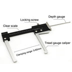 Multi-function Tire Patterns Deep Ruler Brake Disc Thickness Measuring Tools, Measuring Tools