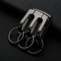 HONEST 3-ring Car Keychain Waist-hanging Anti-loss Keychain For Men