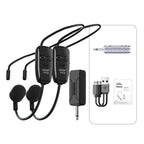 One For Two Outdoor Wireless Microphone Audio Headset Amplifier Loudspeaker, U12F