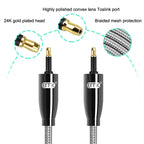 EMK QH4.0 Mini Toslink 3.5mm Interface SPDIF Audio Fiber Optical, Length:, 1m, 1.5m, 2m, 3m, 5m, 8m, 10m, 15m