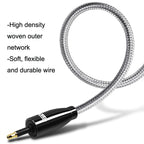 EMK QH4.0 Mini Toslink 3.5mm Interface SPDIF Audio Fiber Optical, Length:, 1m, 1.5m, 2m, 3m, 5m, 8m, 10m, 15m