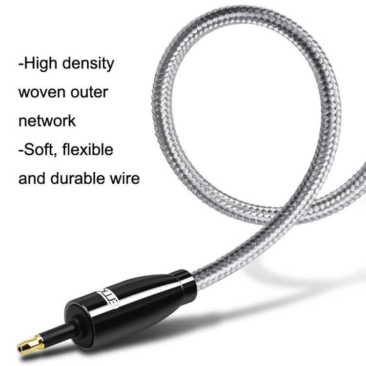 EMK QH4.0 Mini Toslink 3.5mm Interface SPDIF Audio Fiber Optical, Length:, 1m, 1.5m, 2m, 3m, 5m, 8m, 10m, 15m