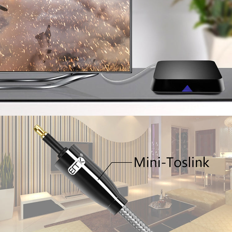 EMK QH4.0 Mini Toslink 3.5mm Interface SPDIF Audio Fiber Optical, Length:, 1m, 1.5m, 2m, 3m, 5m, 8m, 10m, 15m