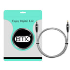 EMK QH4.0 Mini Toslink 3.5mm Interface SPDIF Audio Fiber Optical, Length:, 1m, 1.5m, 2m, 3m, 5m, 8m, 10m, 15m