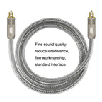 EMK YL/B Audio Digital Optical Fiber Cable Square To Square Audio Connection Cable, Length:, 1m, 1.5m, 1.8m, 2m, 3m, 5m, 8m, 10m, 15m, 20m, 30m