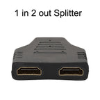 5pcs HDMI Male To 2 HDMI Female Adapter HD Computer Conversion Transformation Plug, 5pcs HDMI Male To 2 HDMI Female