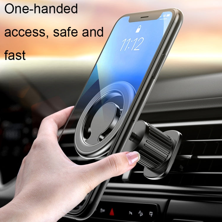 D19 Car Magnetic Mobile Phone Holder Rotatable Metal Navigation Bracket, Spec:, D19 Air Outlet (Black), D19 Extended (Black), D19 Extended (Silver), D19 Seat (Black), D19 Seat (Silver), D19 Sticker (Black), D19 Sticker (Silver), D19 Air Outlet (Silver)