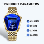 BINBOND Locomotive Concept Steel Belt Watch Men Live Black Technology Watch, Steel Belt Full Gold-Blue Face, Steel Belt Full Gold Gold Face, Steel Belt Black Stee Blue Face, Steel Belt Black Steel White Face, Steel Belt White Steel Blue Face           ...