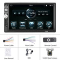 F133 7 Inches MP5 Bluetooth Player Universal Wired CarPlay Reversing Image Integrated, Style:, 7 Inches Standard+12 Lights Camera, 7 Inches Standard, 7 Inches Standard+4 Lights Camera, 7 Inches Standard+8 Lights Camera