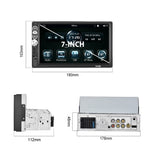 F133 7 Inches MP5 Bluetooth Player Universal Wired CarPlay Reversing Image Integrated, Style:, 7 Inches Standard+12 Lights Camera, 7 Inches Standard, 7 Inches Standard+4 Lights Camera, 7 Inches Standard+8 Lights Camera