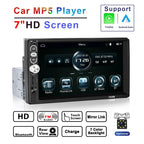 F133 7 Inches MP5 Bluetooth Player Universal Wired CarPlay Reversing Image Integrated, Style:, 7 Inches Standard+12 Lights Camera, 7 Inches Standard, 7 Inches Standard+4 Lights Camera, 7 Inches Standard+8 Lights Camera