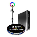 RGB Fill Light Photo Booth Turning Led Camera Photo Spin Stand With Flight Case, 68cm, 80cm, 100cm, 115cm