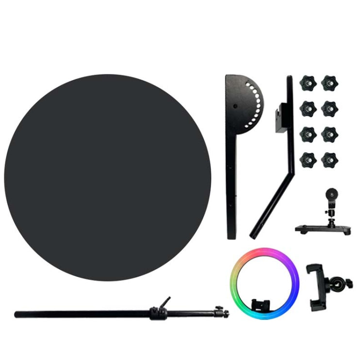 RGB Fill Light Photo Booth Turning Led Camera Photo Spin Stand With Flight Case, 68cm, 80cm, 100cm, 115cm