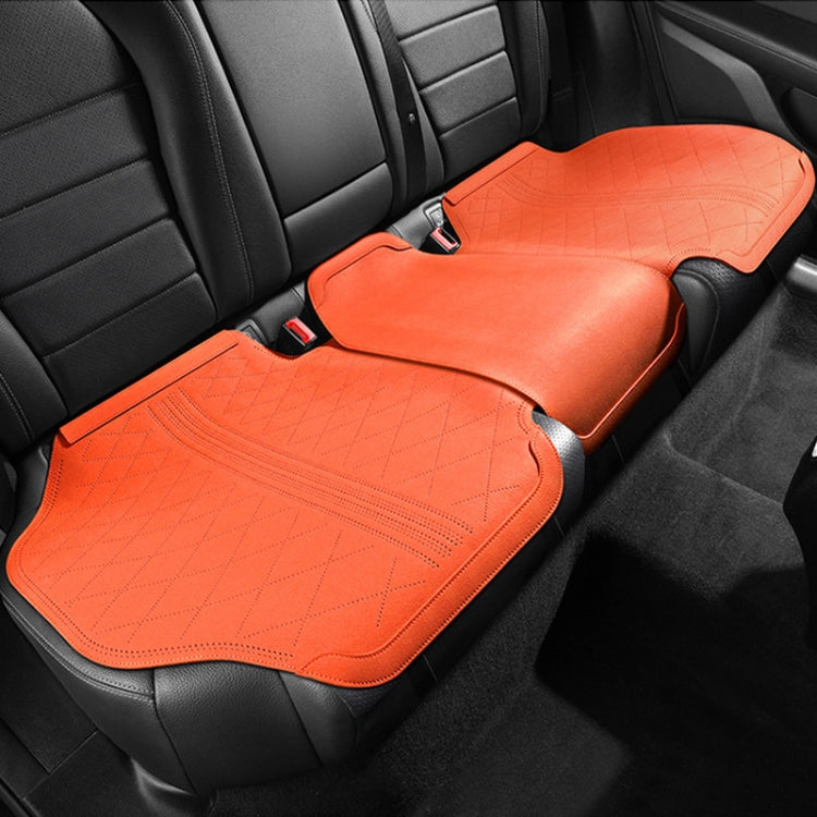 Flip-fur Car Cushion Breathable Ventilation Cushion for Four Seasons, Style:, Long Rear Cushion, Front Cushion