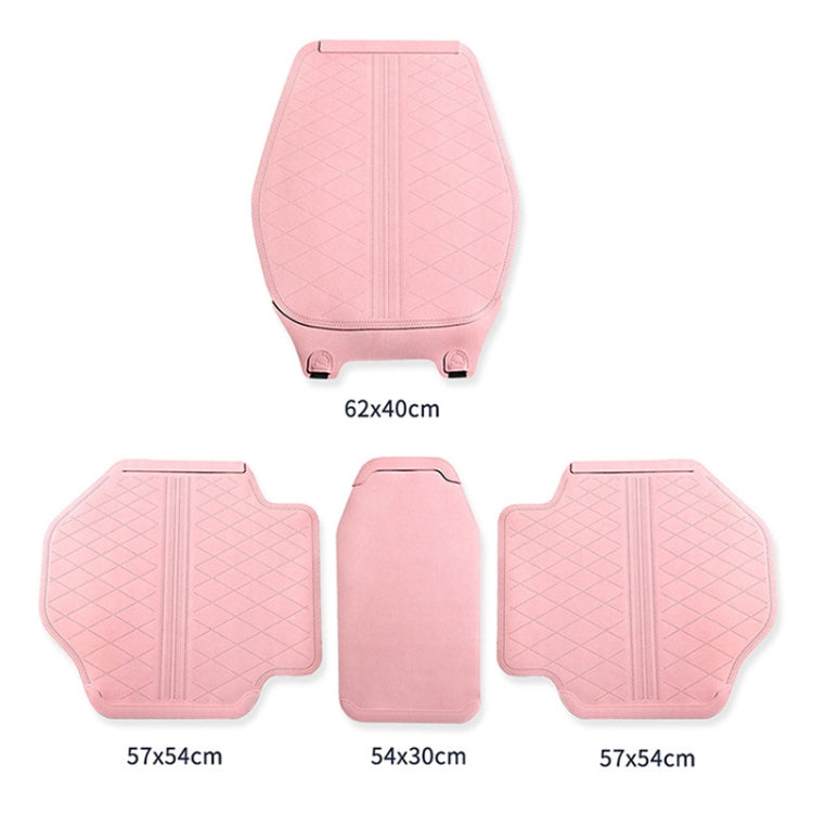 Flip-fur Car Cushion Breathable Ventilation Cushion for Four Seasons, Style:, Long Rear Cushion, Front Cushion