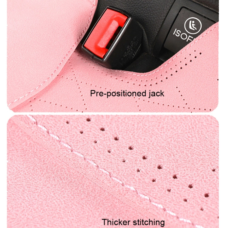 Flip-fur Car Cushion Breathable Ventilation Cushion for Four Seasons, Style:, Long Rear Cushion, Front Cushion