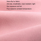 Flip-fur Car Cushion Breathable Ventilation Cushion for Four Seasons, Style:, Long Rear Cushion, Front Cushion