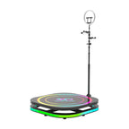 Square 360 Photo Booth Electric Rotating Small Stage For Parties and Weddings, 60cm, 70cm, 80cm