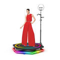 Hexagonal 360 Photo Booth Electric Rotating Small Stage For Parties and Weddings, 100cm  Hexagonal