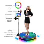 360 Photo Booth Electric Rotating Small Stage For Parties and Weddings, 80cm, 100cm, 115cm