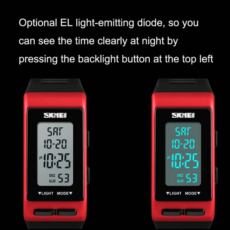 SKMEI 1362 Sports Electronic Watch Fashion Waterproof Countdown Children LED Watch, 1362(White), 1362(Red), 1362(Blue), 1362(Black), 1362(Grey), 1362(Army Green)