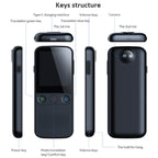T10Pro Wifi Artificial Intelligence Photo / Recording Translating Machine Supports 138 Languages, T10Pro White, T10Pro Black