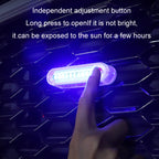 Motorcycle Electric Car Anti-Rear Collision Solar Strobe Warning Light, Red Light, Blue Light, Colorful Light, Bright Colorful Light