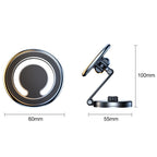 D27 Car Magnetic Telescopic Folding Navigation Mobile Phone Holder, D27 (Black), D27 (Silver)