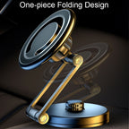 D27 Car Magnetic Telescopic Folding Navigation Mobile Phone Holder, D27 (Black), D27 (Silver)