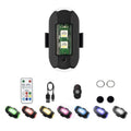 Vibration Remote Control Induction Motorcycle Wireless Strong Magnetic Warning Flash Light, 1 Light +1 RC, 2 Light +1 RC, 4 Light +1 RC