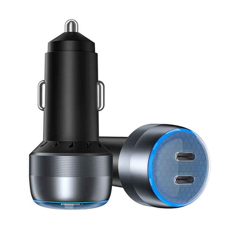 IBD355-2C Dual PD Smart Car Phone Charger With LED Light, Spec:, 60W, 90W