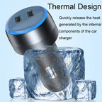 IBD355-2C Dual PD Smart Car Phone Charger With LED Light, Spec:, 60W, 90W