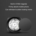 Car Telescopic Suction Cup Rubber Bottom Strong Magnetic Mobile Phone Holder, Magnetic Mobile Phone Holder