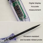 3-70V Automotive Circuit Testing Electric Pen Repair Tool, B Spring Cable, D Black Cable