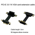 PCI-E 3.0 1X To 1X 90 Degrees Reverse Graphics Card / Wireless Network Card / Conversion Card Extension Cable, 1X To 1X Length: 5cm