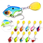 HENGJIA VIB035 Small Whirlwind Sequins Fake Bait Sinking Water VIB Lure, 9g, 13g, 16g, 22g