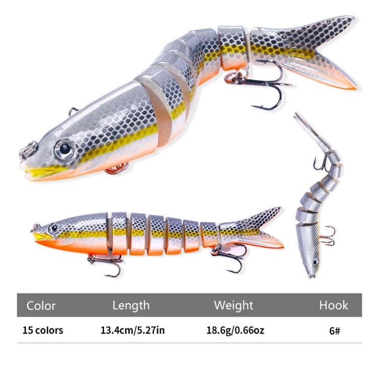 HENGJIA JM063 Multi-Section Fake Bait 8 Section Sinker Lures, JM063 (11), JM063 (1), JM063 (12), JM063 (2), JM063 (13), JM063 (3), JM063 (14), JM063 (4), JM063 (15), JM063 (5), JM063 (16), JM063 (6), JM063 (7), JM063 (8), JM063 (9), JM063 (10)