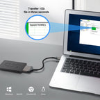 Aluminum Easy Drive Line USB3.0 To SATA Hard Disk Data Cable Supports 2.5 Inch SATA 22P, USB3.0 To SATA