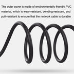 Cat 8 10G Transmission RJ45 Male To Female Computer Network Cable Extension Cable, Straight Head 0.3m, Straight Head 0.6m, Straight Head 1m, Straight Head 1.5m, Up Bend 0.5m, Down Bend 0.5m, Left Bend 0.5m, Right Bend 0.5m