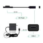 Type-C / USB-C Mother Rotary Seeder Tablet Power Charging Cable For Microsoft Surface Pro 5 / 6, for Microsoft Surface Pro 5 / 6