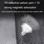 Car Sunshade Magnetic Iron Reflective Mesh Gauze Sunscreen Heat Insulation Sunshade Baffle, Front Window Driving, Front Window Co-driving, Rear Window Square