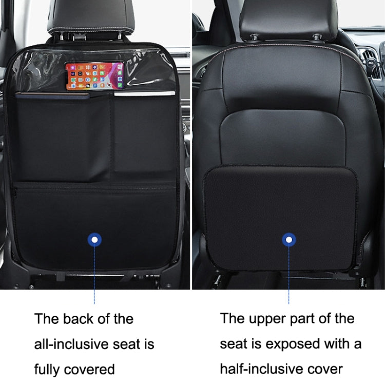 Car Seat Back Children Anti-kick Pad Back Rear Anti-dirty Universal Leather Protection Pad Storage Bag, All Inclusive Version (Black), All Inclusive Version (Brown), All Inclusive Version (Beige), All Inclusive Version (Wine Red)                       ...