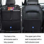 Car Seat Back Children Anti-kick Pad Back Rear Anti-dirty Universal Leather Protection Pad Storage Bag, All Inclusive Version (Black), All Inclusive Version (Brown), All Inclusive Version (Beige), All Inclusive Version (Wine Red)                       ...