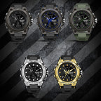 SANDA 739 Multifunctional Waterproof Sports Watch Chronograph Calendar Alarm Night Light Watch