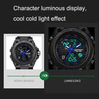 SANDA 739 Multifunctional Waterproof Sports Watch Chronograph Calendar Alarm Night Light Watch