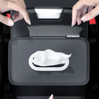 Car Sunshade Board Seat Back Tissue Box Multi-functional Elastic Belt Leather Paper Box, Tissue Box