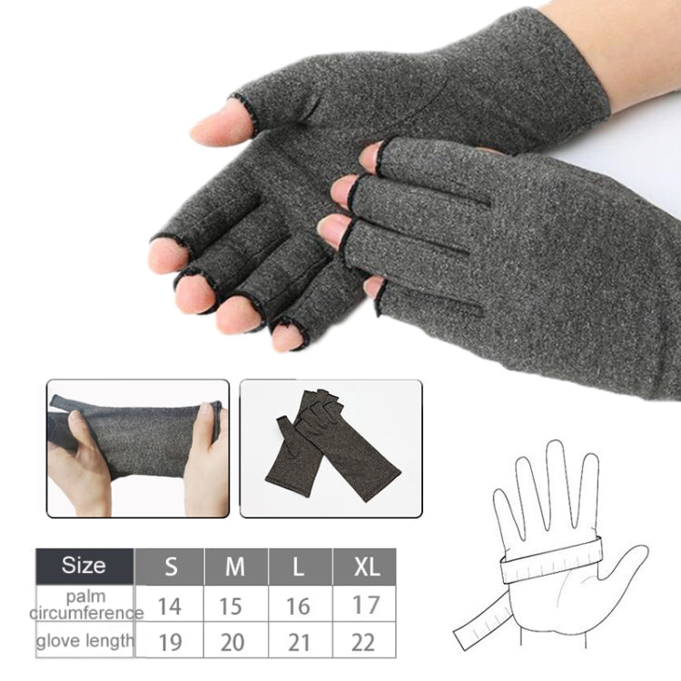 Outdoor Half Finger Joint Care Compression Cycling Gloves, S, M, L, XL